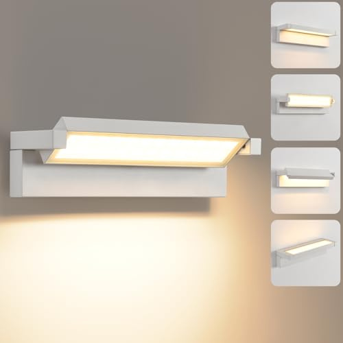 KUKAK Lampada da parete da LED per interni ed esterni,Applique da parete IP65 impermeabile (36W Bianco, Bianco caldo 3000K)