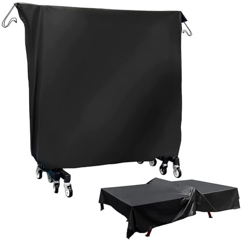 Tischtennisplatte Abdeckung,Abdeckung Tischtennisplatte Outdoo,Tischtennis Abdeckung Wetterfest,Innen Und Außen,Wasser-Und Staubdicht,Erhältlich In Allen Jahreszeiten,Ohne Reißverschluss(165*70*185cm)