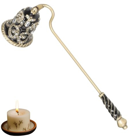 Opaltool Éteignoir de Bougie, éteignoir de mèche de boîte de Conserve imprimé d'une Fleur Vintage pour la Maison Bouchon de Bougie Mèche de Bougie en métal