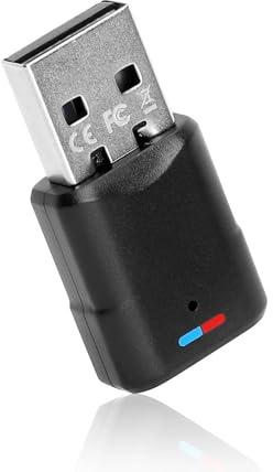 USB Bluetooth 5.3-adapter för PS4/PS5/PC Bluetooth-mottagare sändare dongel USB ljudadapter Bluetooth ljudadapter 3 Mbit/s sändare mottagare kompatibel med strömbrytarkonsol/PS5/PS4