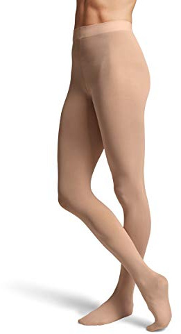 Bloch Dance Girls Contour Soft Footed Tights, Bloch Tan, Child-Large