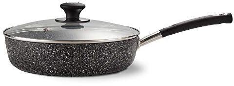 Tower T900117 Precision 28cm Non-Stick Forged Aluminium Multi-Pan with Black Diamond Coating, Stay Cool Handle, Black