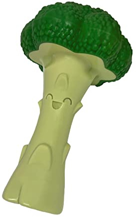 Nylabone Broccoli Power Chew Toy for Dogs, Dog Toys for Aggressive Chewers, Bacon & Cheese Flavor, Large Dogs - Up to 50 lbs, 1 Count