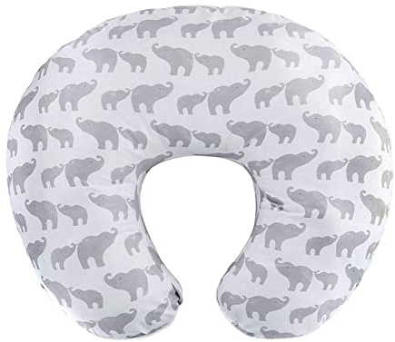 Uposao Funda de almohada de lactancia para bebé, recién nacido, en forma de U, funda de cojín elástica reemplazable para bebés recién nacidos que alimentan a bebés y niñas, 55 x 40 cm
