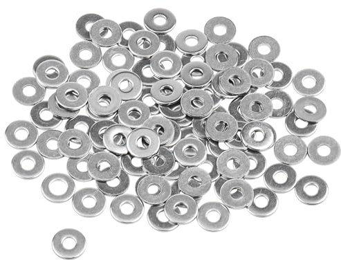 Caianwin M3 Unterlegscheiben, M3 x 9 mm, Edelstahl, flache Unterlegscheibe für M3-Schrauben, Muttern, 100 Stück