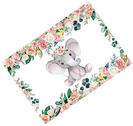 Gadpiparty Elefanten-Kulisse wandverkleidung Wand polsterung babyshowergeschenk Party Zubehör Party Decoration Dekoration Cartoon- -Kulisse Cartoon-Wand-Hintergrund Duschzubehör Vinyl