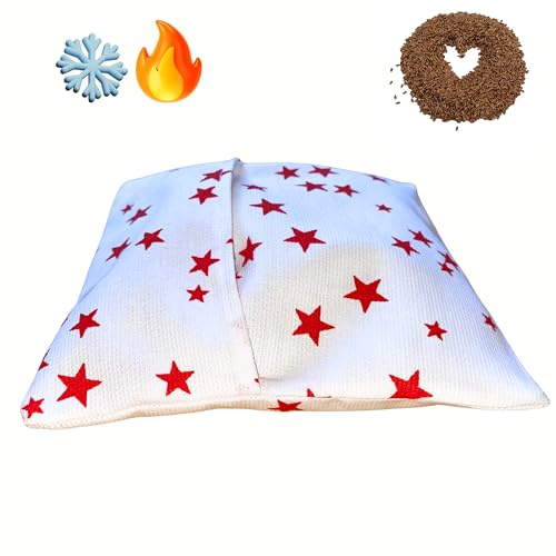 PocketStar: la poche de Graines Chaud ou Froid ! - Grain Lin BIO - Housse Lavable Coton - Apaise Soulage Choc Coup Douleur - Coussin Micro-ondes ou Congélateur - Pratique Naturel Garantie France
