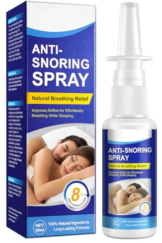 Spray Anti-Ronflement,Spray Naturel Contre Ronflement,Améliorer Qualité Du Sommeil,Soulage Efficacement Ronflements,Améliore Flux D'Air Soulage Congestion Nasale,Arrêt Naturel Ronflements
