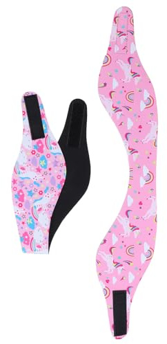 PRETYZOOM Diadema de Natación Ajustable Protección para Oídos, Banda Cabeza para Nadar y Adultos, Accesorios para Ducha y Deportes Acuáticos, 2 Piezas por Set