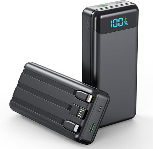 Power Bank 27000mAh, Portable Charger PD20W & QC4.0 22.5W Fast Charging