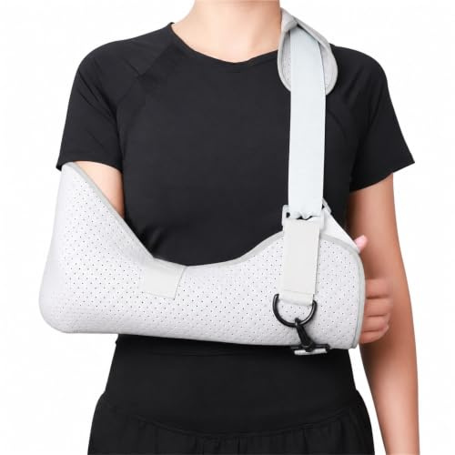 Cabestrillo para Brazo para Hombre y Mujer Inmovilizador de Hombro Transpirable para Manguito Rotador Soporte Ajustable para Fracturas y Recuperación de Lesiones(S)