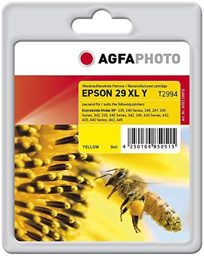 AgfaPhoto APET299YD passend für Epson Xp235 Tinte GELB Kompatibel zu T2994/ 29XL 450 Seiten 9ml
