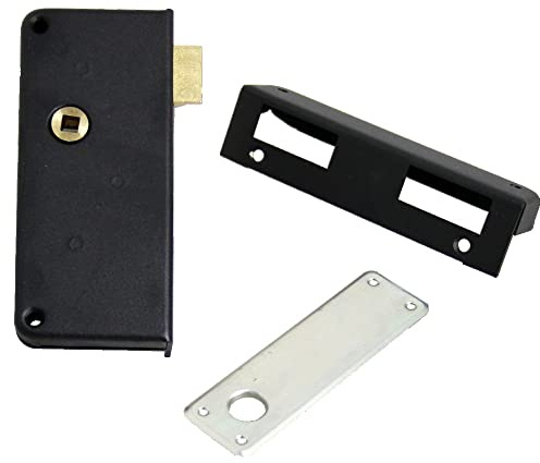 Serrure droite en applique 1 point extra-plate bec de cane JPM SAS 456000-01-1Y