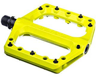 SixPack Racing Bedrohung Flache MTB-Pedale, Neongelb, Taille Unique