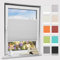 Plisseerollo klemmfix ohne Bohren, Hellgrau 80x100cm(BxH) Springrollo mit Klemmträger, Blendschutz Klemmrollos für Fenster & Balkontür