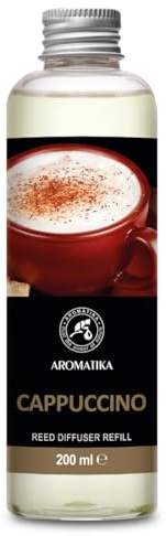 AROMATIKA trust the power of nature Recambio de Difusor Capuchino 200 ml - Relleno Difusor - Ambientador - Fragancia para Habitación