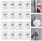 Adhesive Sticky Hang Hanging Picture Frame Hooks Hangers Screw Wall Mount Without Nails, 16 Pcs (8mm & 10mm Screw Rod)