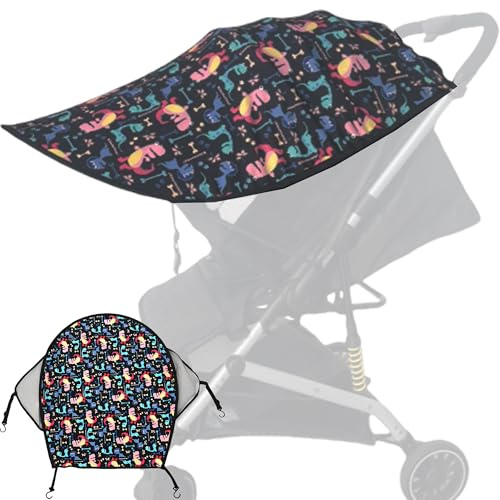 SYXLS Parasol Universel Pour Bébé, Masque Solaire, 68x78cm, Masque De Carte De Poussette, Pliable, Installation Portable, Fenêtre Anti - Uv Respirante, Dissipation De Chaleur, Pique - Nique