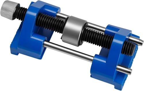 M.J COMFY-LIFE Diamond Sharpening Stone Set with Honing Guide, 400/1000 Grit Whetstone on Non-Slip ABS Base & Aluminium Angle Fixer for Kitchen Knives, Scissors, Chisels (Blue Honing Guide Off-center)