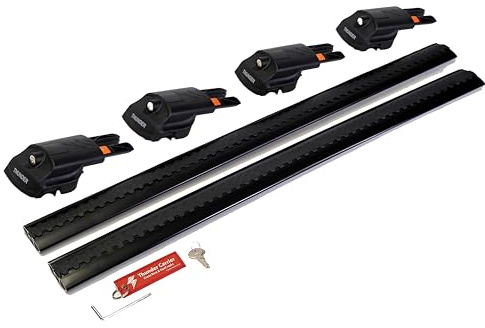 Lockable Aluminum Roof Rack Crossbars | Fits Dacia Bigster 2025 Onwards | Rooftop Cargo Roof Box | Tent Ski Racks Bike Racks | 165lbs Dynamic 496lbs Standing Capacity | Dacia Bigster Roof Rack (BLACK)