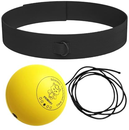 Pelota de Boxeo - con Diadema Ajustable Transpirable Suave | Entrenamiento de Tiempo de Reacción para Golpeo en Gimnasio - para Hombres, Mujeres, Principiantes, Entrenamiento, Ejercicio y de Estrés