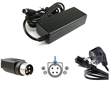 TOP CHARGEUR * Adattatore Caricatore Caricabatteria Alimentatore 12V 6A 72W 4 Pin per Sostituzione Televisore TV Anarion TNT 15796S