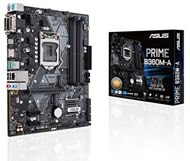 Asus Prime B360M-A Mainboard Sockel 1151 (mATX, Intel B360, DDR4 Speicher, M.2, HDMI, Intel Optane, 6Gbit/s SATA, USB 3.1 Gen 2)