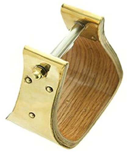 HILASON 7,6 cm Hals, Pferdesattel, Steigbügel, breit, Holz, Messingglocke