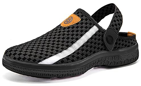 Zoccoli e Sabot Uomo Donna Spiaggia Giardino Pantofole Mesh Ciabatte | Estate Sandali, Antiscivolo, Traspirante, Comodo, Leggero, Cinturino posteriore regolabile