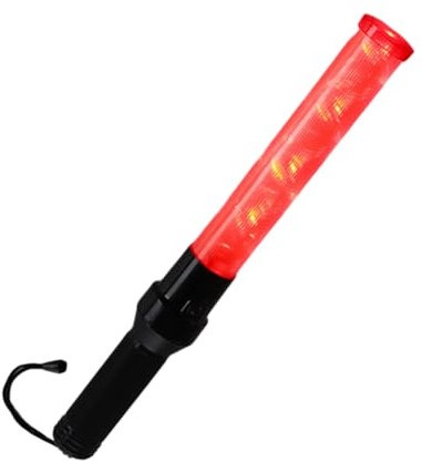 Bâton de Circulation Clignotant LED, 41cm Bâton de Trafic Lampe de Poche LED Baton Lumineux Fluorescent Lightstick Baguette Trafic Signal Pour Contrôle de Circulation, Signalisation Routière, Concert