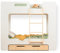 SMARTWOOD Kinderbett Mimi DP - Leiter Rechts Etagenbett 70x160 mit Lattenrost und Rausfallschutz - Kinderbett mit schubladen - Montessori Bett mit Rausfallschutz und Lattenrost - Weiß 70x160cm