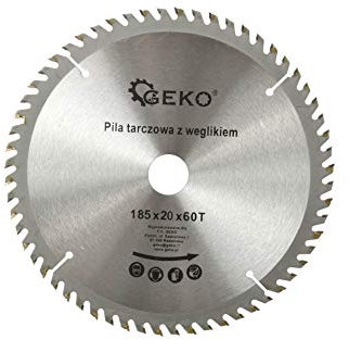 Hoja de sierra circular de 185 mm, para madera, 185 x 20 mm, 60 dientes