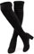 Overknees Stiefel Damen Kniehohe Stiefel Frauen mit Absatz Stretch Elastisch 1 Schwarz-1 EU 39