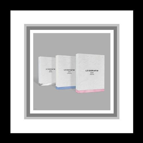 KPOP LE SSERAFIM Easy 3rd Mini Album Standard Vol.1 Version CD+1p Folding Poster on Pack+104p Booklet+1p PhotoCard+1p PostCard+3ea Sticker+1ea Lyric Book+Tracking Sealed LSFM