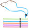 Giantree 5 Stück Verstellbare Brillenkette, Brillenband, Verstellbarer Brillen Halteriemen Rutschfest Brillenschnur Sportbrillenband mit guter Schweißabsorption für Männer und Frauen Sport(Mehrfarbig)