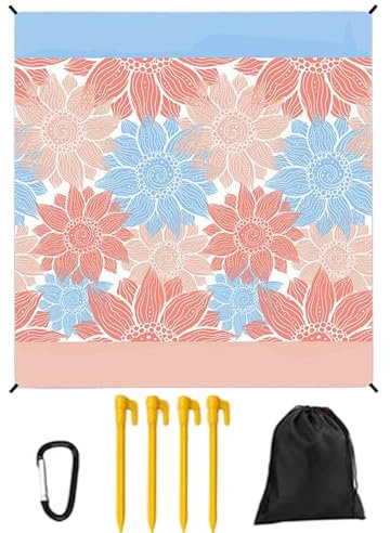 Telo da Picnic,Coperta Impermeabile Per Picnic Esteri Tappeto Outdoor - Coperta Antisabbia per Spiaggia Viaggio Prato Yoga Sport Parco Giardino e Escursioni