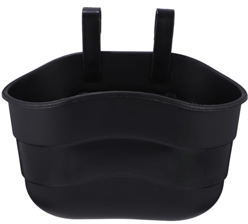 MUSISALY Cesta para Patinete y Bicicleta Infantil de Plástico Colgante Manillar Fácil de Instalar Resistente y Ecológica Accesorio para Color Negro