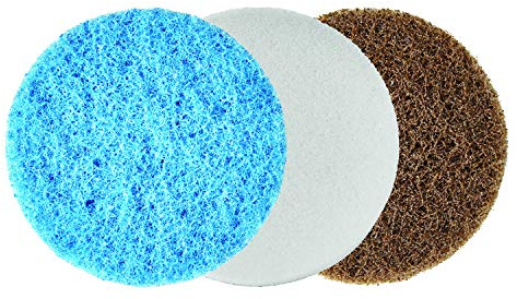 Lot de 3 disques Nettoyage pour Dremel Versa (1x Anti-Rayures, 1x en Mousse, 1x Disque microabrasif)