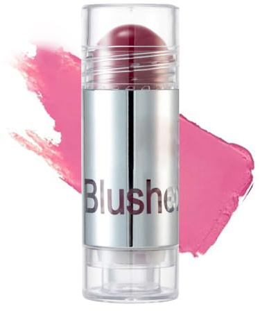 GL-Turelifes Blush Stick Blush Cream Moisturizing, Highlighter & Trimming Rouge Pen, Glow and Mood Boosting Blushes Stick Cheek Makeup aggiunge brillantezza, facile da usare (#05)