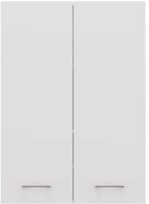 CDF Mobile Bagno Pensile Sospeso Sopra Lavatrice Scaffale a Muro con Ante Lunghe 4 Ripiani Chiusi Lavanderia 64 x 90 x 30 cm - Bianco