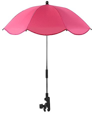 Honhoha Toddler Umbrella Stroller Parasol - Stroller Pram Parasol for Toddler | Sun Shade Umbrella with Adjustable Clamp, UV Protection Stroller Sun Shade Umbrella for Toddler Kids