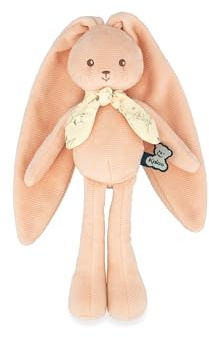 KALOO - Lapinoo - Burattino Coniglio Pesca - Piccolo Peluche per Neonati in Velluto a Coste - 25 cm - Materiale Ultra Soffice - Cofanetto Regalo - dalla Nascita, K218015