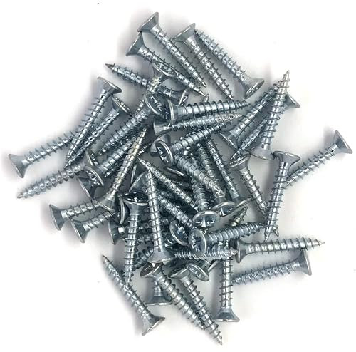 2.5mm x 20mm Small Steel Countersunk Wood Screws - Chipboard Screws (Pack of 20) A05ABC