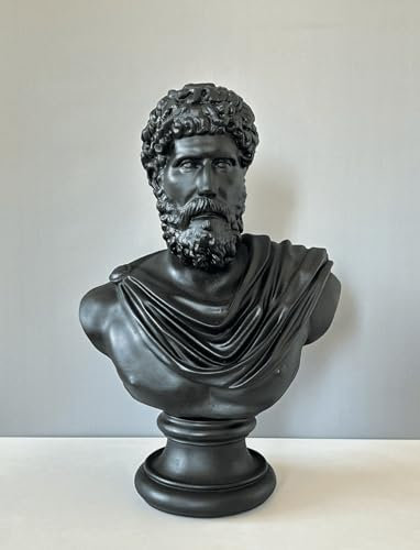 Large Marcus Aurelius Bust Statue, 45 cm/18, Roman Emperor Bust Sculpture, Greek Statue, Roman Statue, Statue Decor