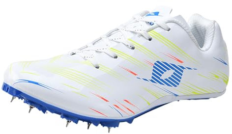 Leichtrit Zapatillas de Atletismo 8 Clavos,Zapatillas De Pista Y Campo para Hombre,Unisex Zapatos de Atletismo Antideslizantes Juveniles con Clavos,Pista Y Campo Zapatillas De Correr con Clavos