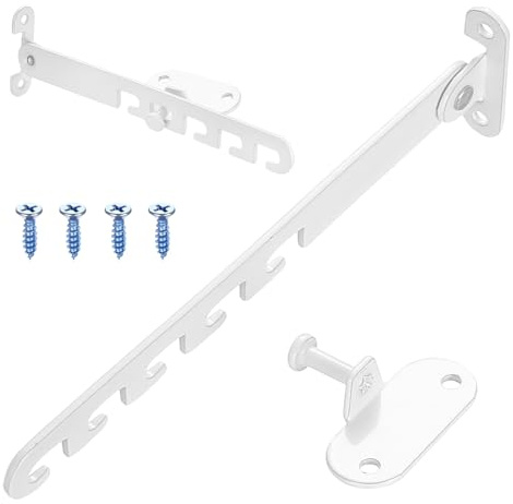 1 juego de reguladores basculantes para ventanas sin taladrar, protección para ventanas basculante para gatos, 14 cm, protección antivuelco para ventana, bloqueo de ventana, color blanco