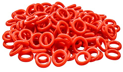 ThreeBulls 120Pcs Rubber O-Ring Switch Dampeners Keycap red for Cherry MX Key Switch Keyboards Dampers