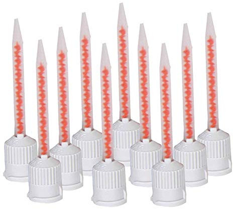 TECHNOLIT Mischdüsen für Multikraft Blitzkleber 2K 10 Stück, Mischer, Mischspitze, Statikmischer