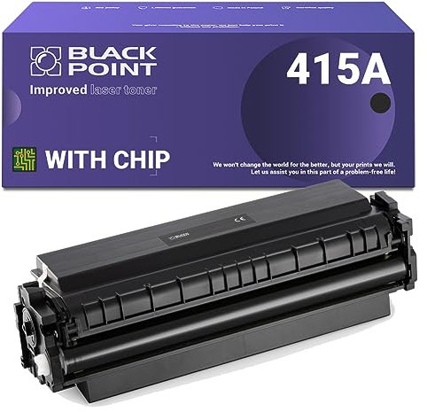 BLACK POINT [MIT CHIP] Toner Kompatibel zu HP W2030A (HP 415A) - Schwarz - für HP Color Laserjet Pro: M454dn, M454dw, MFP M479dw, MFP M479fdn, MFP M479fdw, MFP M479fnw - TÜV Zertifiziert