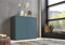 moebel-dich-auf Schuhschrank Ben 4 Kommode Sideboard Türkommode (anthrazit/Petrol)